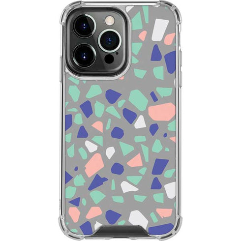 Cement Terrazzo iPhone 16 Pro Clear Case